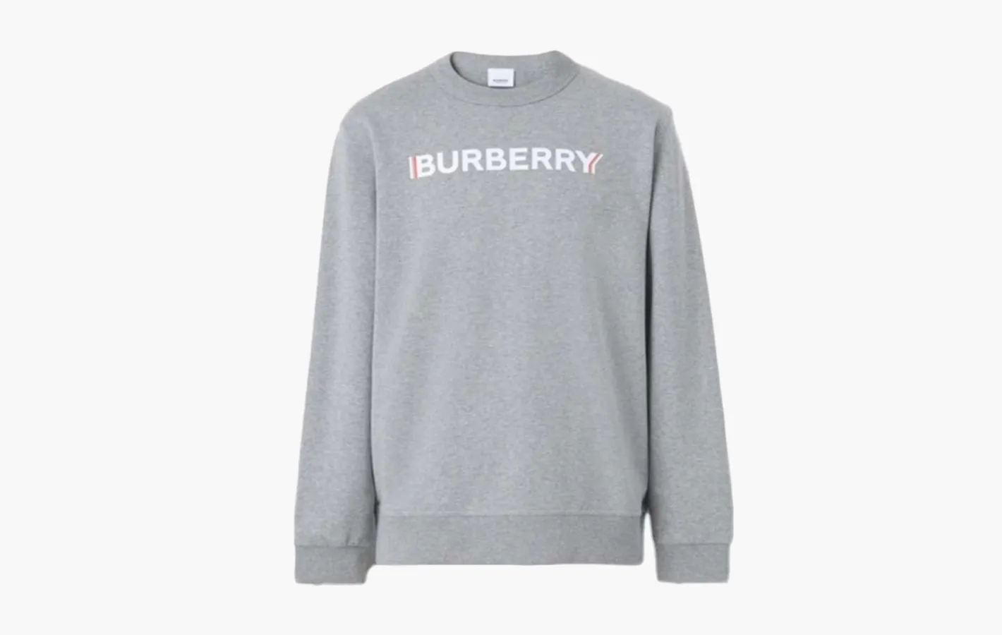 Burberry Logo Print Cotton Sweatshirt «Pale Grey Melange»
