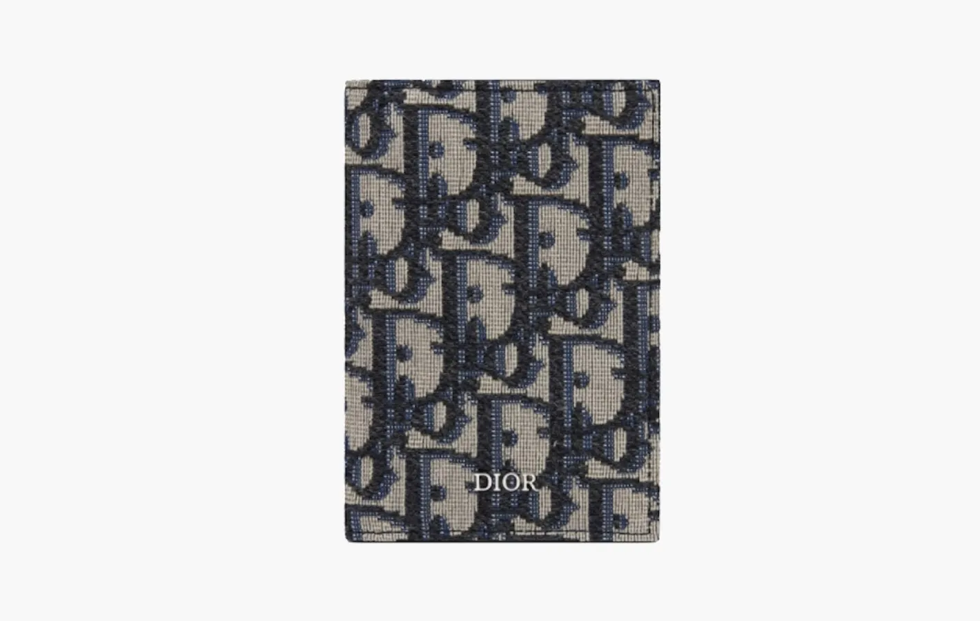 Dior Oblique Jacquard Card Holder Bi-Fold «Beige/Black»
