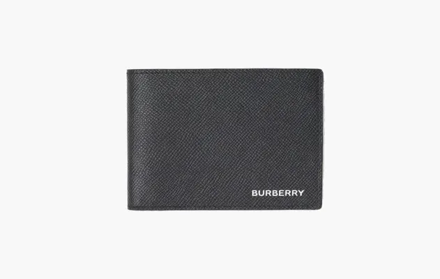 Аксессуары Burberry Grainy Leather International Bifold Wallet «Black» черный