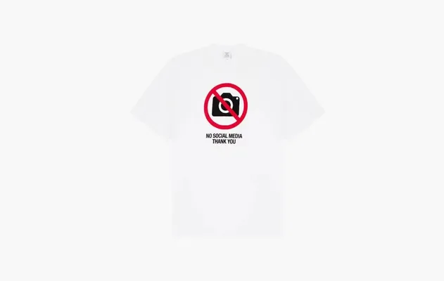 Одежда Vetements No Social Media T-Shirt «White» белый