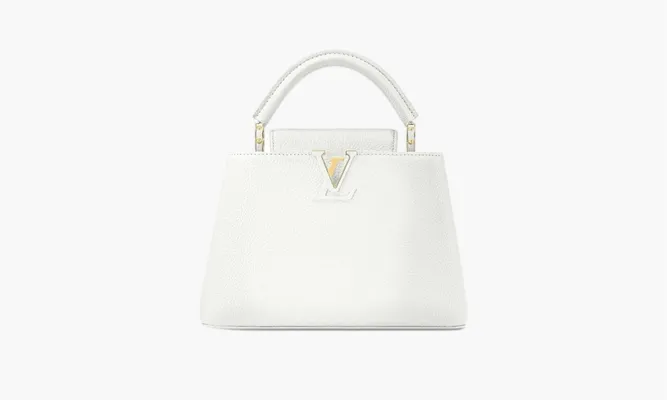 Сумки Louis Vuitton Capucines BB Taurillion Leather «Snow» белый