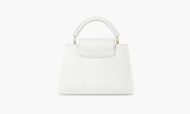 Сумки Louis Vuitton Capucines BB Taurillion Leather «Snow» белый