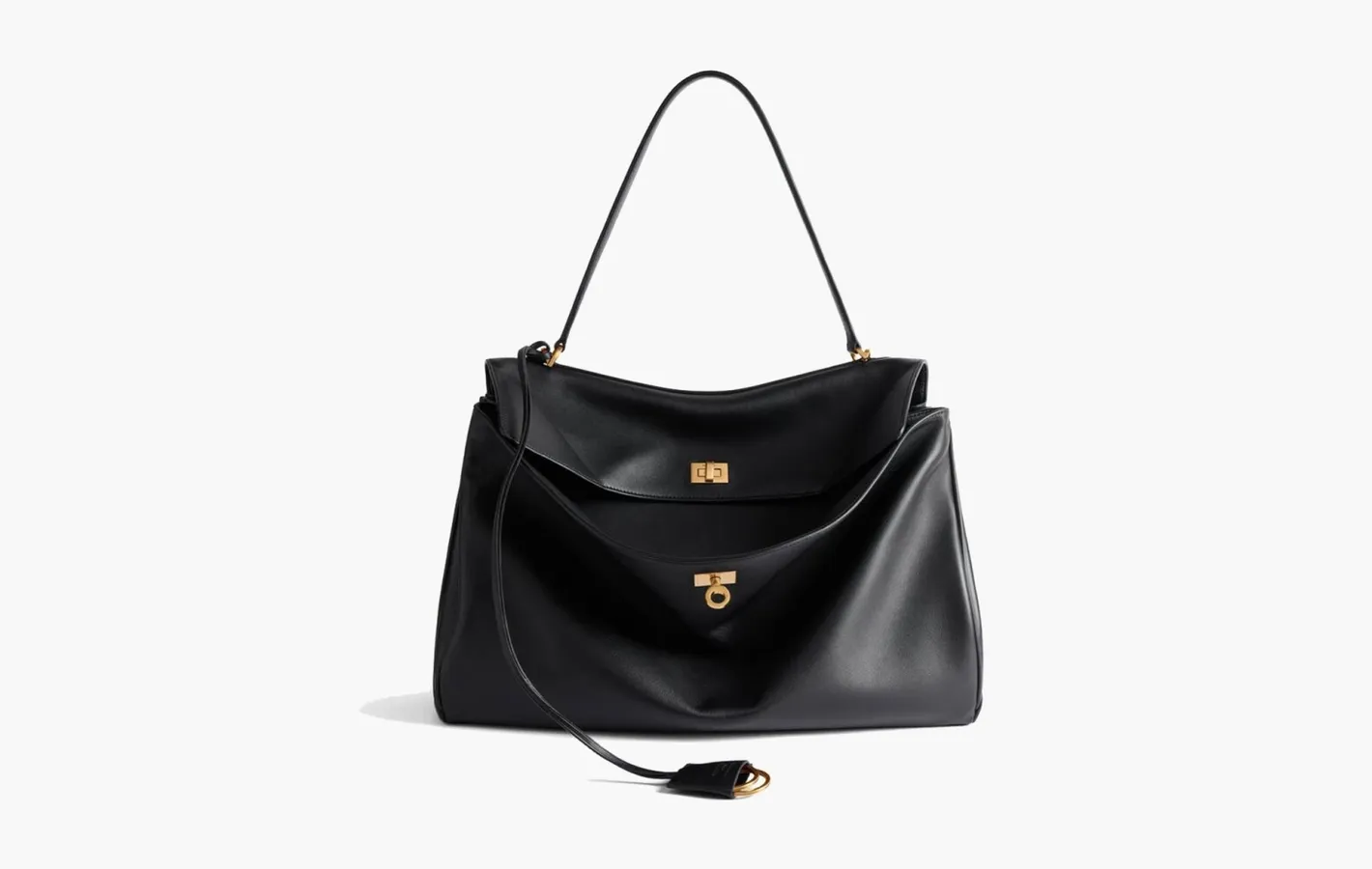 Balenciaga Rodeo Large Handbag Smooth Calfskin «Black»