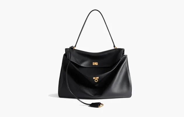 Сумки Balenciaga Rodeo Large Handbag Smooth Calfskin «Black» черный