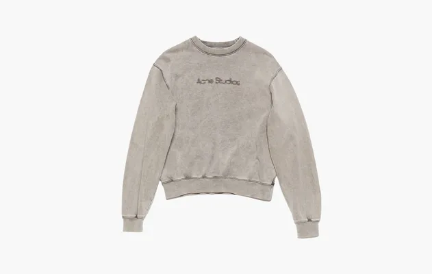 Одежда Acne Studios Blurred Logo Sweater «Faded Grey» серый