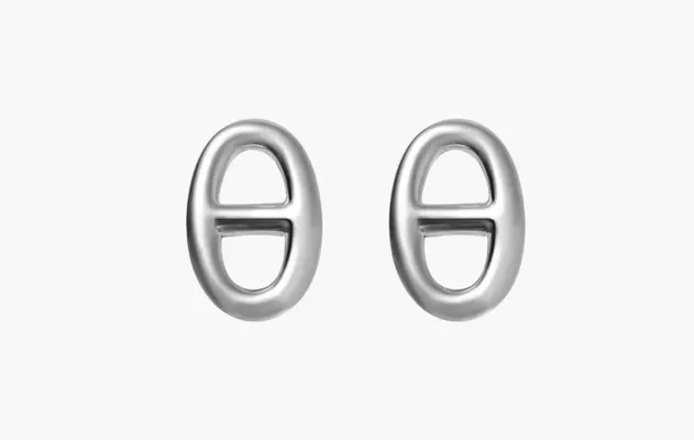 Аксессуары Hermes Very Small Farandole Earrings «Sterling Silver» серебряный