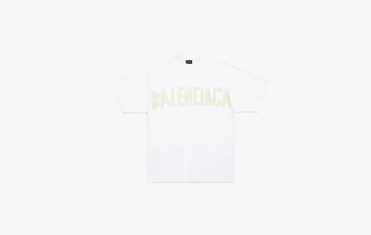 Balenciaga Tape Type T-shirt Medium Fit «White»