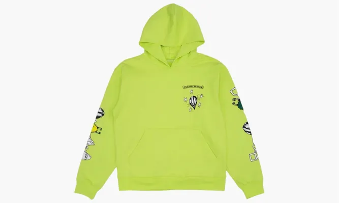 Одежда Chrome Hearts Matty Boy Link Hoodie «Lime Green» зеленый