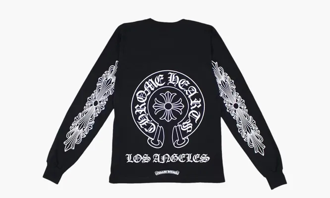 Одежда Chrome Hearts Los Angeles Excluisve L/S T-shirt «Black» черный
