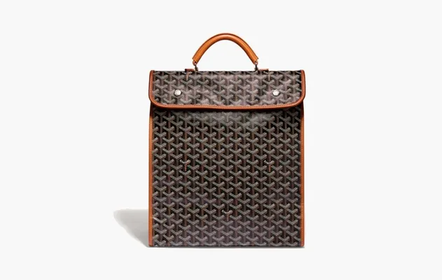 Сумки Goyard Saint Leger Backpack «Black & Tan» коричневый