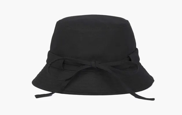 Аксессуары Jacquemus Le Bob Gadjo Bow Bucket Hat «Black» черный