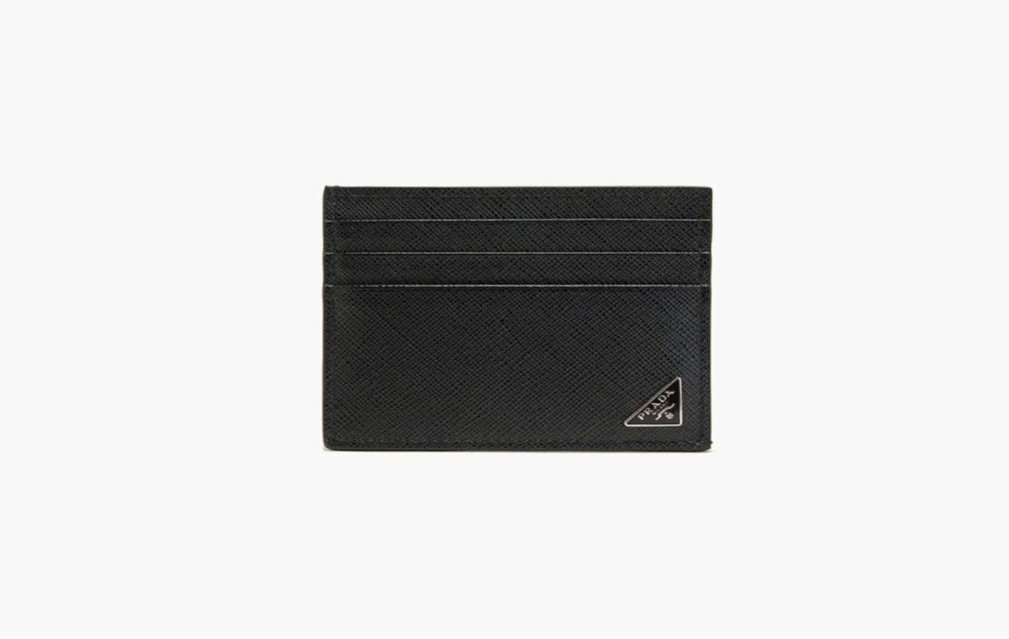 Prada Saffiano Small Logo Card Holder «Black»