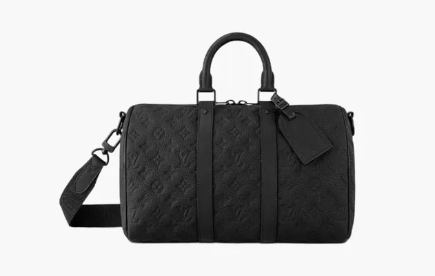 Сумки Louis Vuitton Keepall Bandouliere 35 «Noir» черный