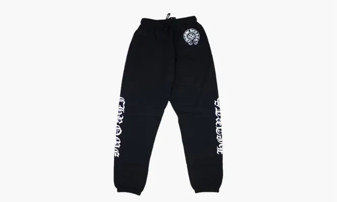 Одежда Chrome Hearts Horse Shoe Logo Sweatpants «Black» черный