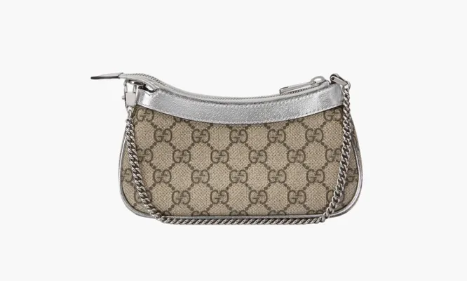 Сумки Gucci Ophidia Mini Bag «Beige/Ebony/Metallic Silver» бежевый