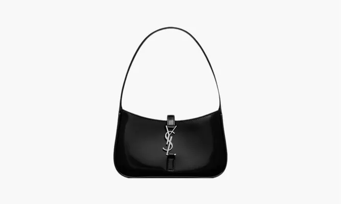 Сумки Saint Laurent Le 5 À 7 Mini Brushed Leather Shoulder Bag «Black» черный