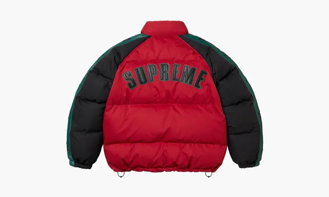 Одежда Supreme Star Sleeve Down Puffer Jacket «Red» красный