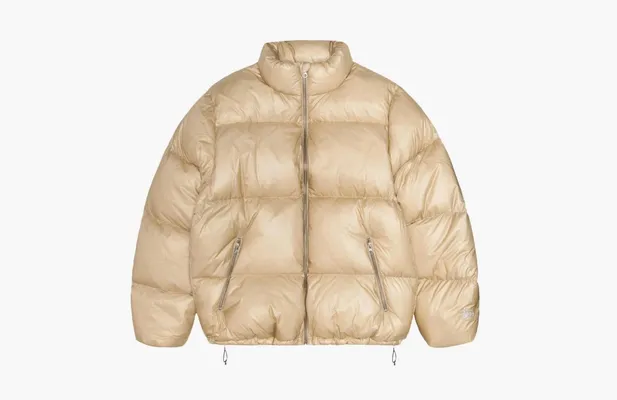 Одежда Stussy Down Puffer Parachute Ripstop «Cayote» кремовый