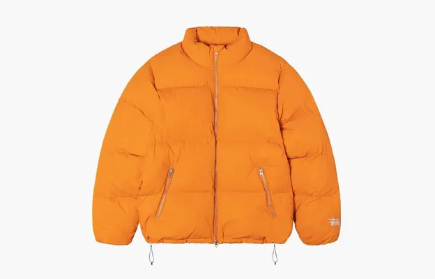 Одежда Stussy Down Puffer Nylon «Orange» оранжевый