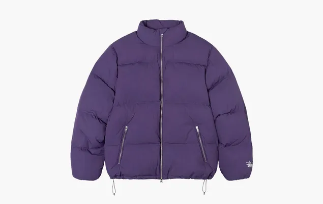 Одежда Stussy Down Puffer Nylon «Purple» фиолетовый