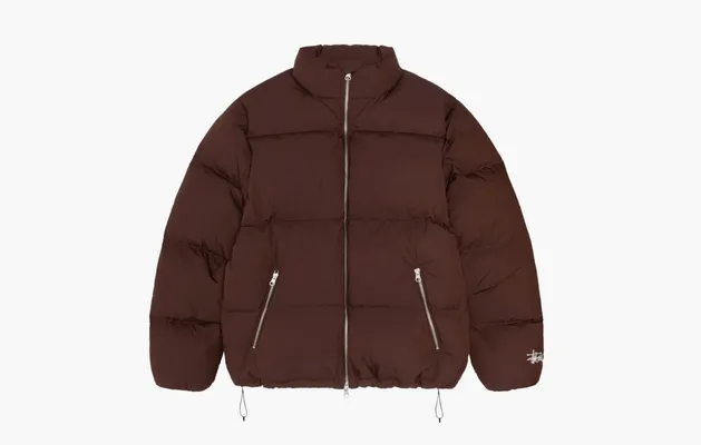 Одежда Stussy Down Puffer Nylon «Brown» коричневый