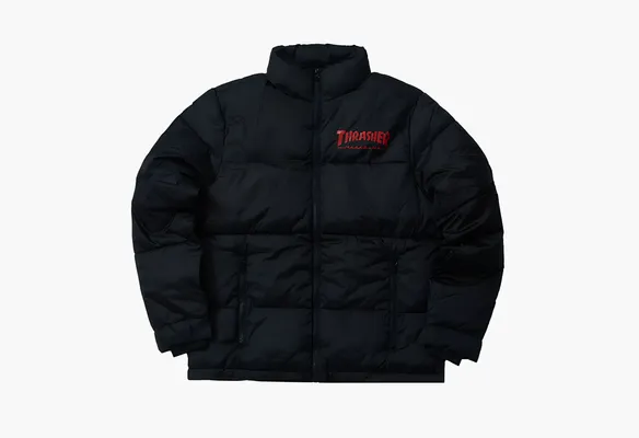 Одежда Thrasher Puffer Jacket «Black» черный