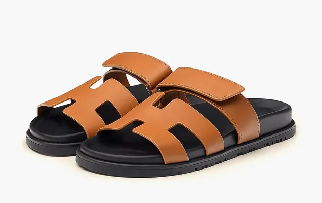 Кроссовки Hermes  Chypre Slide Slippers WMNS «Natural Color» коричневый