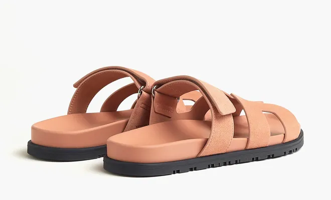Кроссовки Hermes Chypre Slide Slippers WMNS «Brown» коричневый