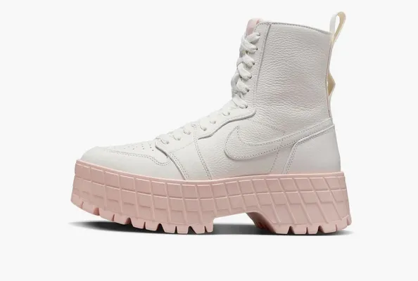 Кроссовки Air Jordan 1 High Brooklyn WMNS «Sail Legend Pink» белый