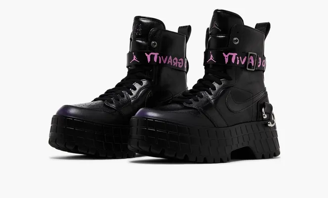 Кроссовки Air Jordan 1 High Brooklyn WMNS «No Gravity» черный