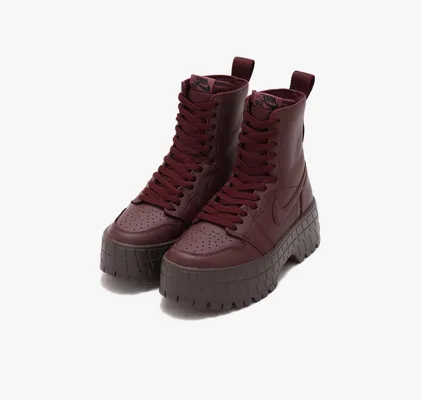 Кроссовки Air Jordan 1 High Brooklyn WMNS «Burgundy Crush» бордовый