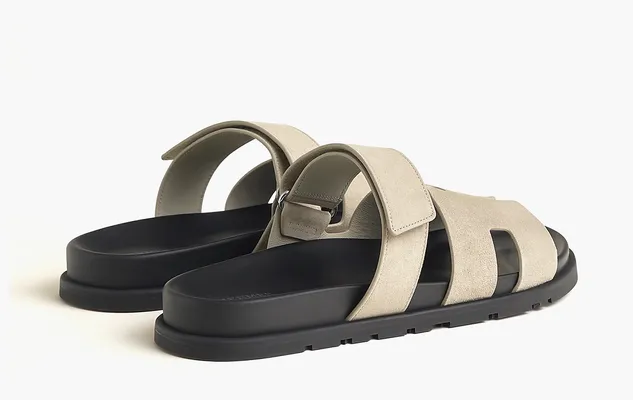 Кроссовки Hermes Chypre Slide Slippers Men «Gray» серый