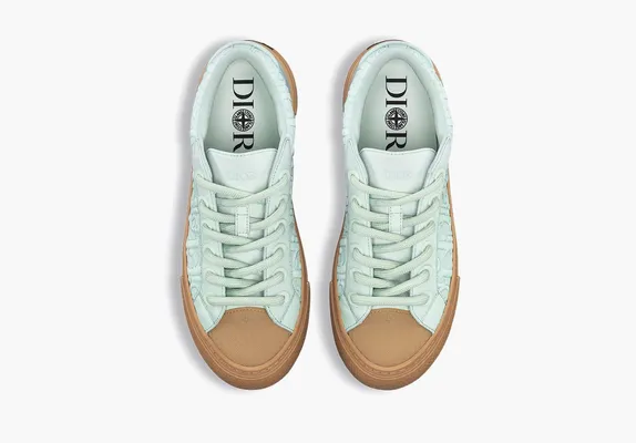 Кроссовки Stone Island x Dior B33 Skateboard Shoes «Green» lightBlue