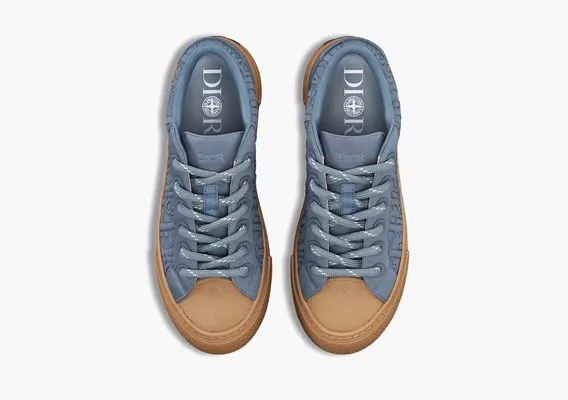 Кроссовки Stone Island x Dior B33 Skateboard Shoes «Blue» синий