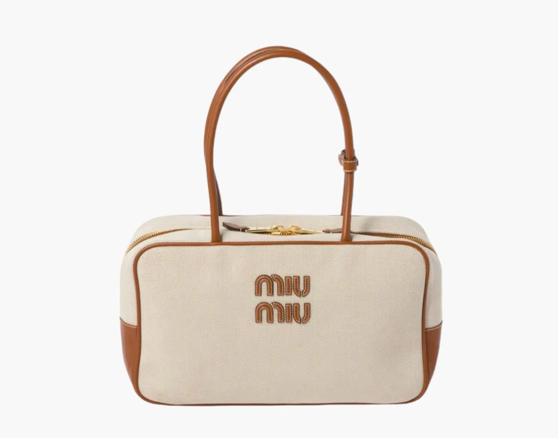 Miu Miu Canvas bag «Beige/Brandy»