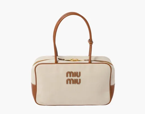 Сумки Miu Miu Canvas bag «Beige/Brandy» бежевый