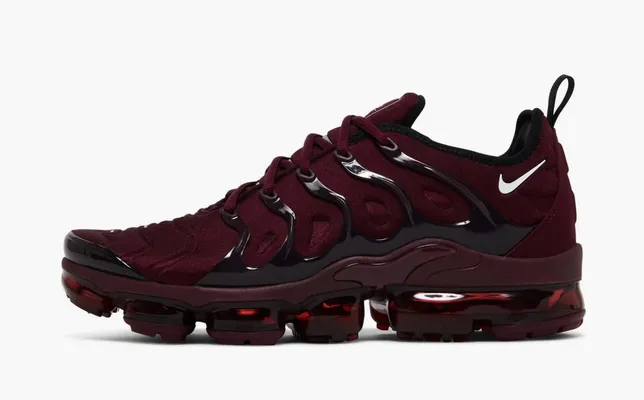 Кроссовки Nike Air VaporMax Plus «Night Maroon» бордовый