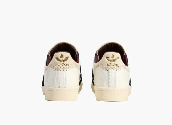 Кроссовки Wales Bonner x Adidas Superstar «Croc - Wonder White» кремовый