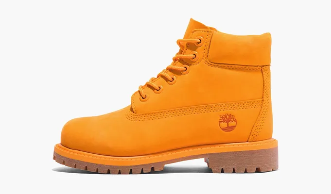 Обувь Timberland 6 Inch Premium Boot Junior «50th Anniversary - Medium Orange» оранжевый