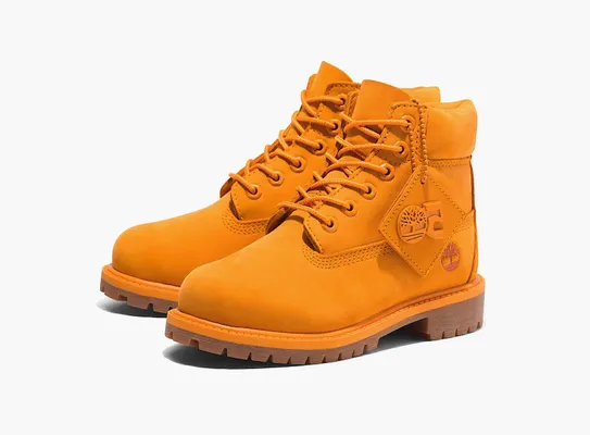 Обувь Timberland 6 Inch Premium Boot Junior «50th Anniversary - Medium Orange» оранжевый