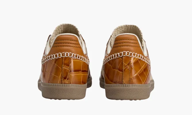 Кроссовки  Wales Bonner x Adidas Samba OG «Croc - Night Brown» коричневый