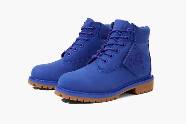 Обувь Timberland 6 Inch Premium Boot Junior «50th Anniversary - Bright Blue» синий
