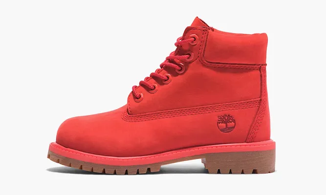 Обувь Timberland 6 Inch Premium Boot Junior «50th Anniversary - Medium Red» красный