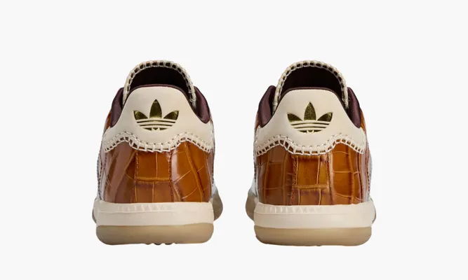 Кроссовки Wales Bonner x Adidas Samba Millennium «Silver Metallic Easy Yellow» серебряный