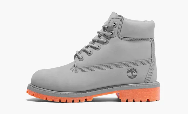 Обувь Timberland 6 Inch Premium Boot Junior «50th Anniversary - Light Grey» серый