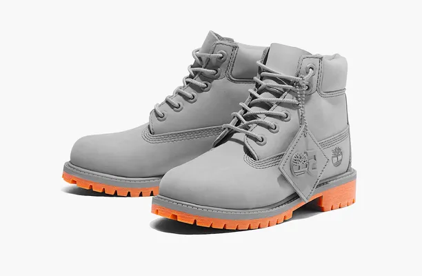 Обувь Timberland 6 Inch Premium Boot Junior «50th Anniversary - Light Grey» серый