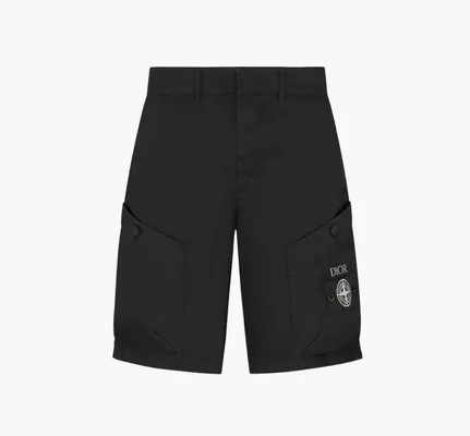 Одежда Dior x Stone Island Bermuda Shorts «Black» черный
