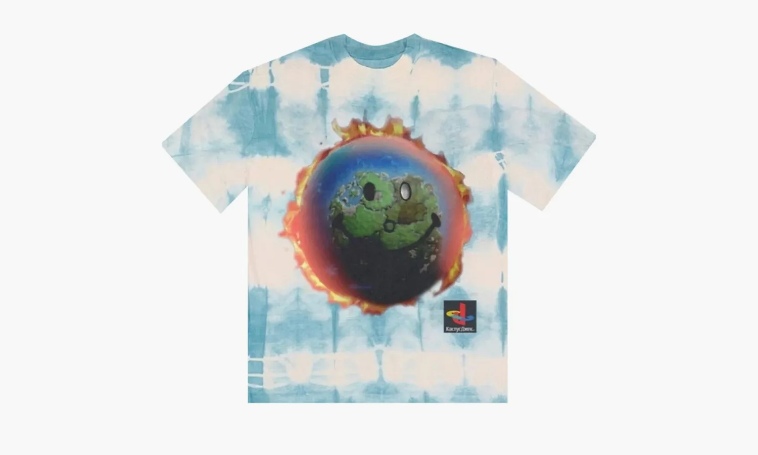 Cactus Jack by Travis Scott x PlayStation The Scotts World Tie Dye T-Shirt «Blue/White»