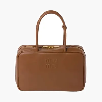 Сумки Miu Miu Softy Bauletto Handbag «Cognac» 