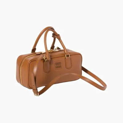 Сумки Miu Miu leather tote «Brown» 